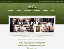 Tablet Screenshot of hotelparisencamp.com
